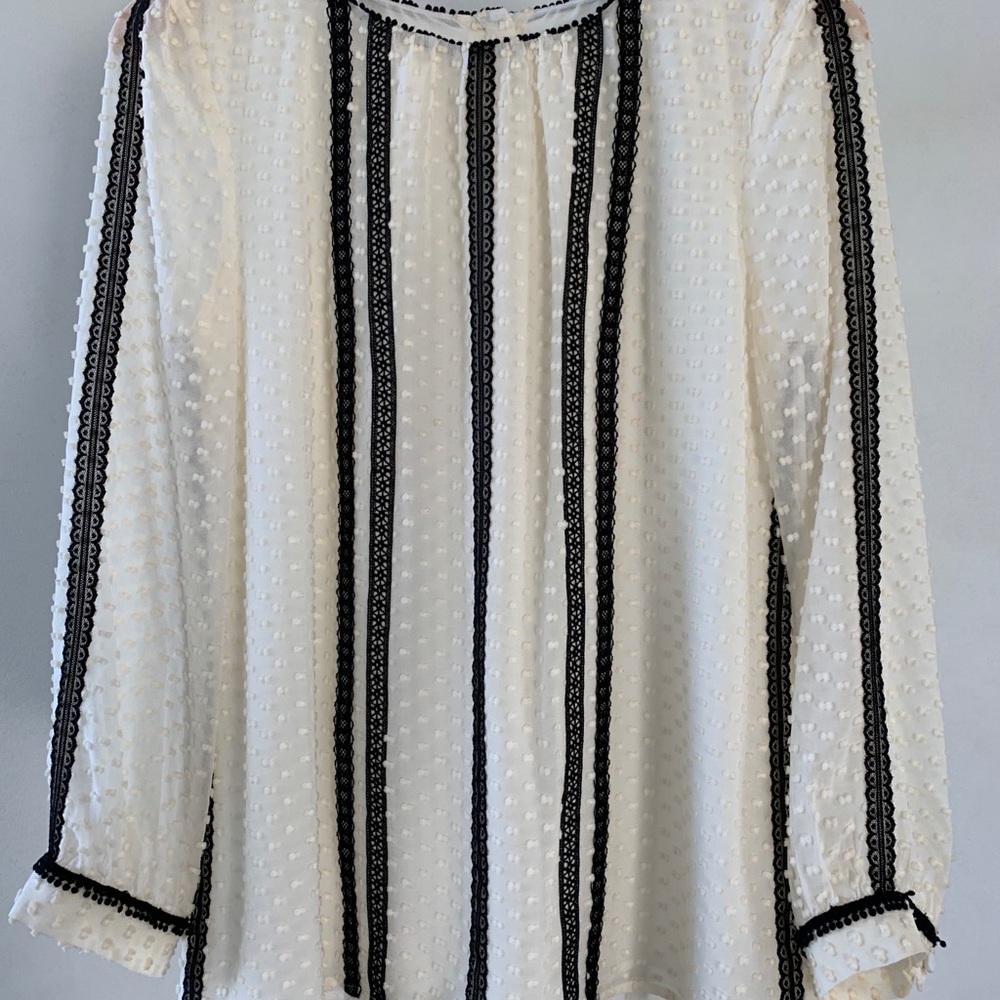 J. Crew blouse with embellished details